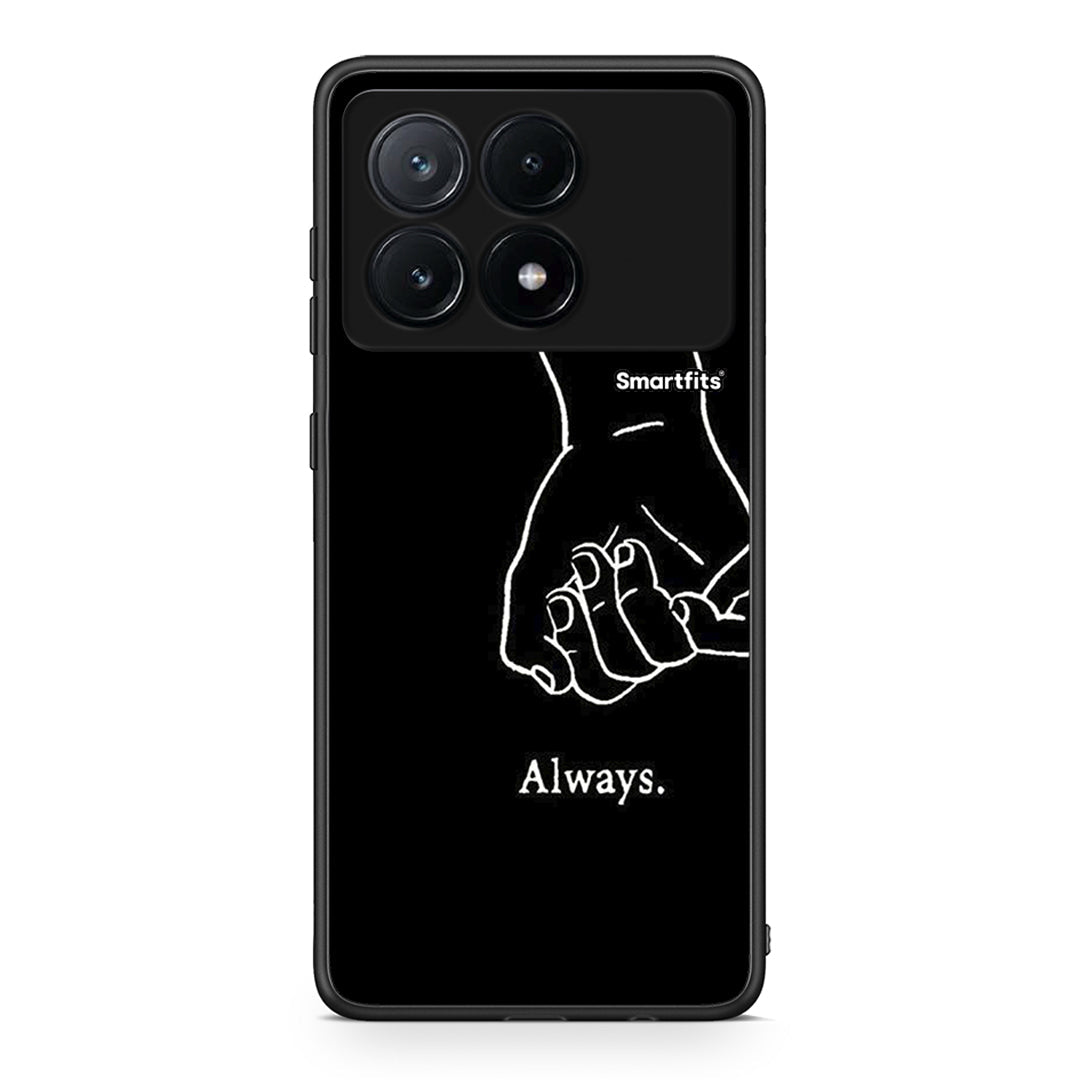 Xiaomi Poco X6 Pro 5G Always & Forever 1 Θήκη Αγίου Βαλεντίνου από τη Smartfits με σχέδιο στο πίσω μέρος και μαύρο περίβλημα | Smartphone case with colorful back and black bezels by Smartfits
