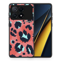 Thumbnail for Θήκη Xiaomi Poco X6 Pro 5G Pink Leopard Animal από τη Smartfits με σχέδιο στο πίσω μέρος και μαύρο περίβλημα | Xiaomi Poco X6 Pro 5G Pink Leopard Animal case with colorful back and black bezels