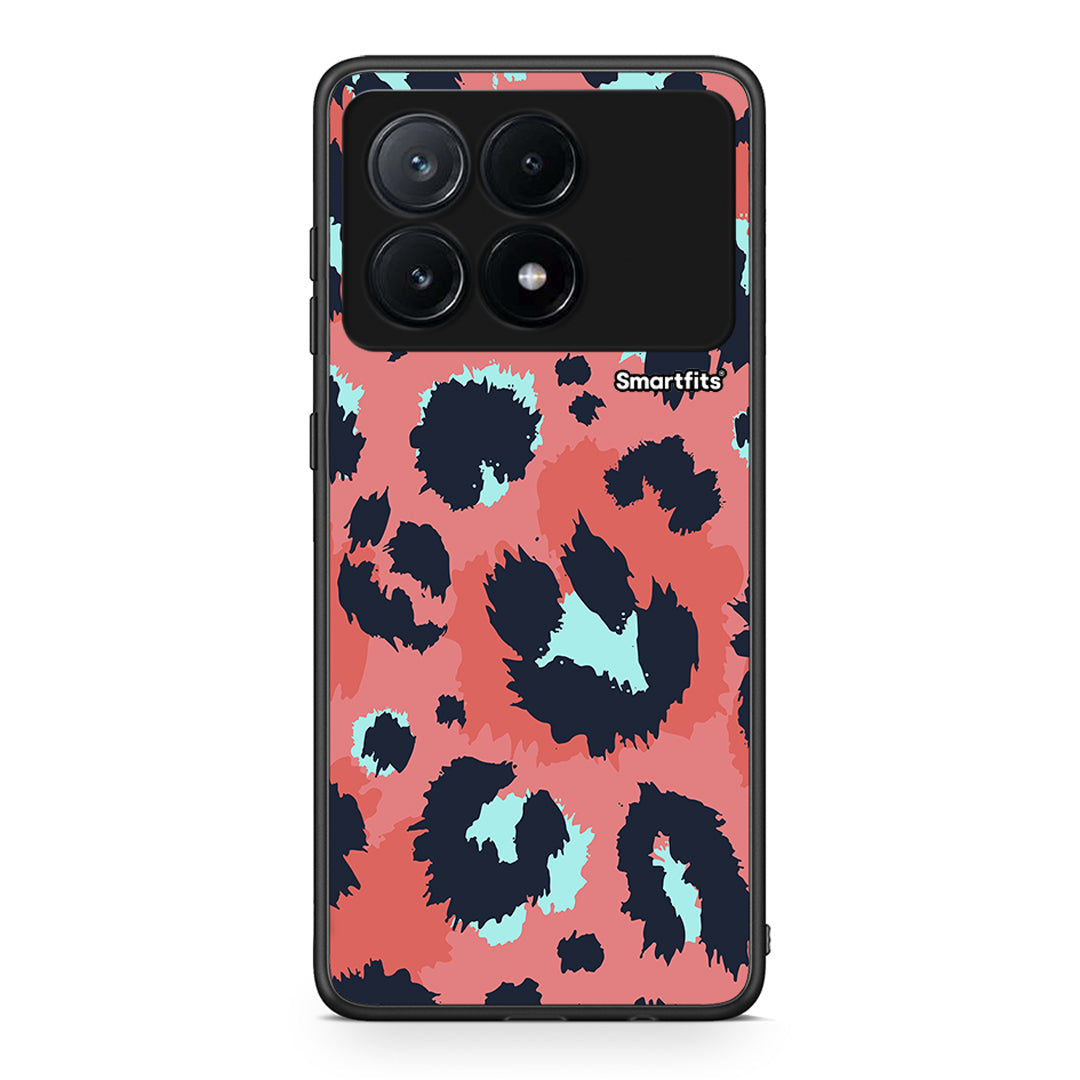 22 - Xiaomi Poco X6 Pro 5G Pink Leopard Animal case, cover, bumper