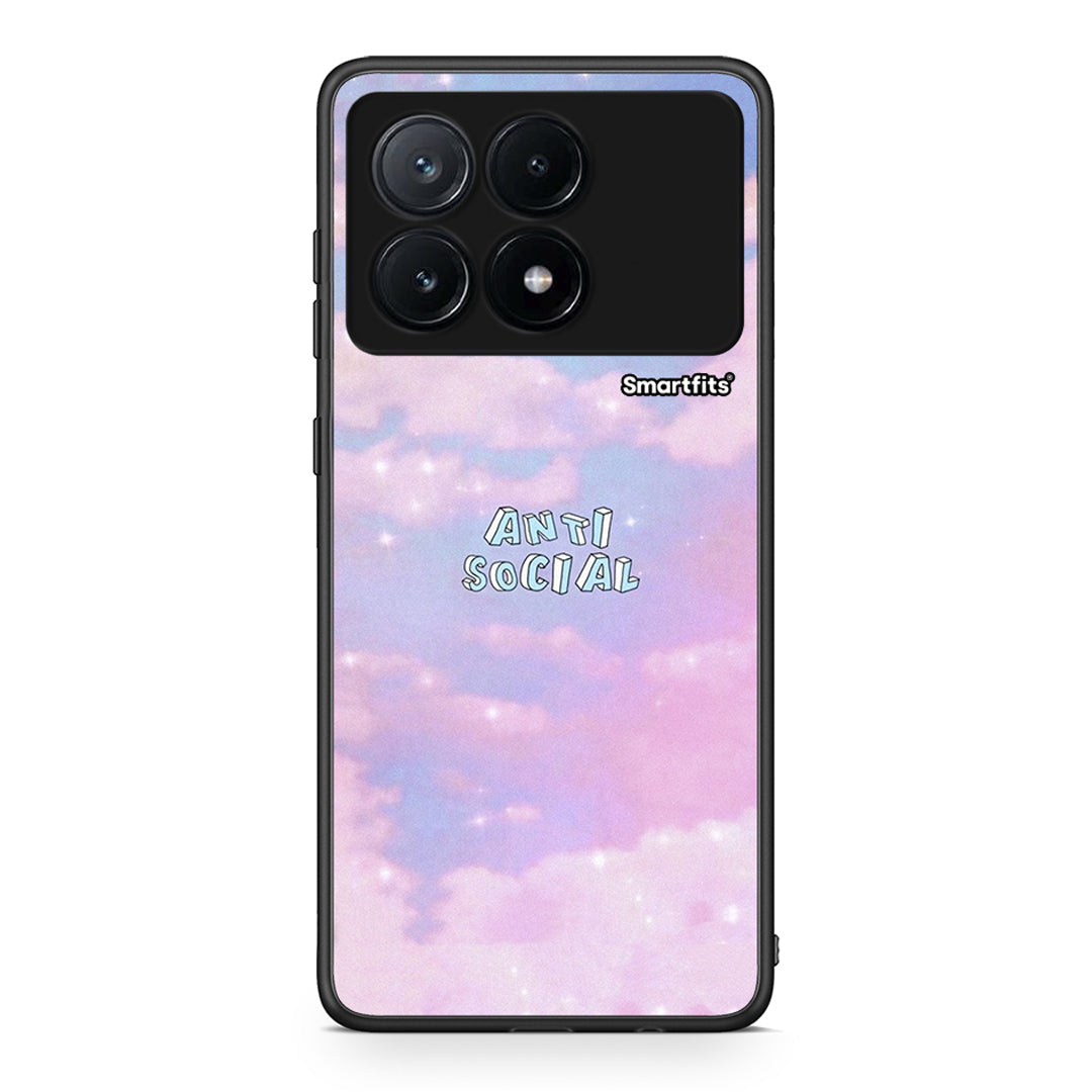 Xiaomi Poco X6 Pro 5G Anti Social Θήκη Αγίου Βαλεντίνου από τη Smartfits με σχέδιο στο πίσω μέρος και μαύρο περίβλημα | Smartphone case with colorful back and black bezels by Smartfits