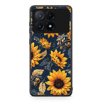 Thumbnail for Xiaomi Poco X6 Pro 5G Autumn Sunflowers Θήκη από τη Smartfits με σχέδιο στο πίσω μέρος και μαύρο περίβλημα | Smartphone case with colorful back and black bezels by Smartfits