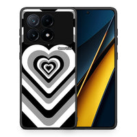 Thumbnail for Θήκη Xiaomi Poco X6 Pro 5G Black Hearts από τη Smartfits με σχέδιο στο πίσω μέρος και μαύρο περίβλημα | Xiaomi Poco X6 Pro 5G Black Hearts case with colorful back and black bezels