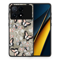 Thumbnail for Θήκη Xiaomi Poco X6 Pro 5G Butterflies Boho από τη Smartfits με σχέδιο στο πίσω μέρος και μαύρο περίβλημα | Xiaomi Poco X6 Pro 5G Butterflies Boho case with colorful back and black bezels