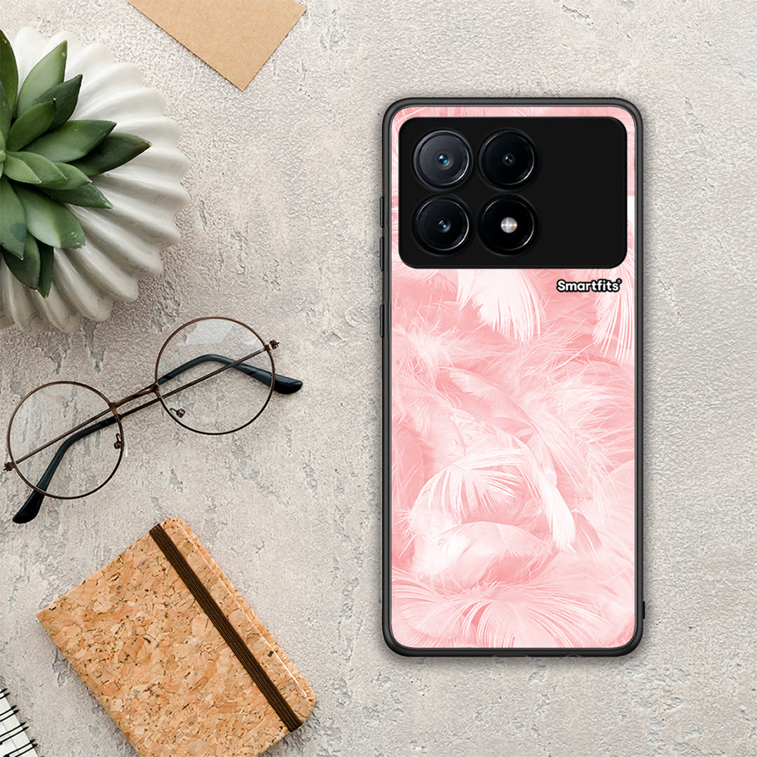 Boho Pink Feather - Xiaomi Poco X6 Pro 5G θήκη