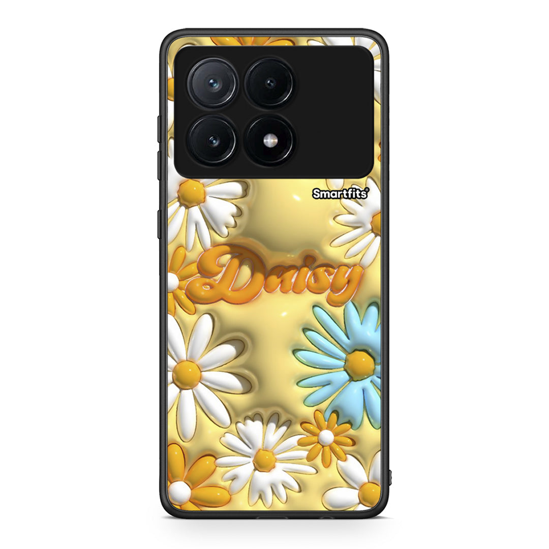 Xiaomi Poco X6 Pro 5G Bubble Daisies θήκη από τη Smartfits με σχέδιο στο πίσω μέρος και μαύρο περίβλημα | Smartphone case with colorful back and black bezels by Smartfits