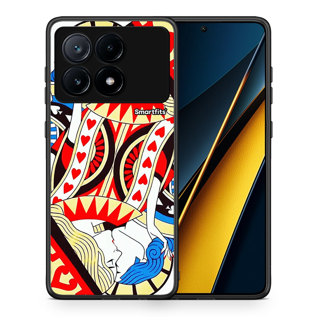 Θήκη Xiaomi Poco X6 Pro 5G Card Love από τη Smartfits με σχέδιο στο πίσω μέρος και μαύρο περίβλημα | Xiaomi Poco X6 Pro 5G Card Love case with colorful back and black bezels