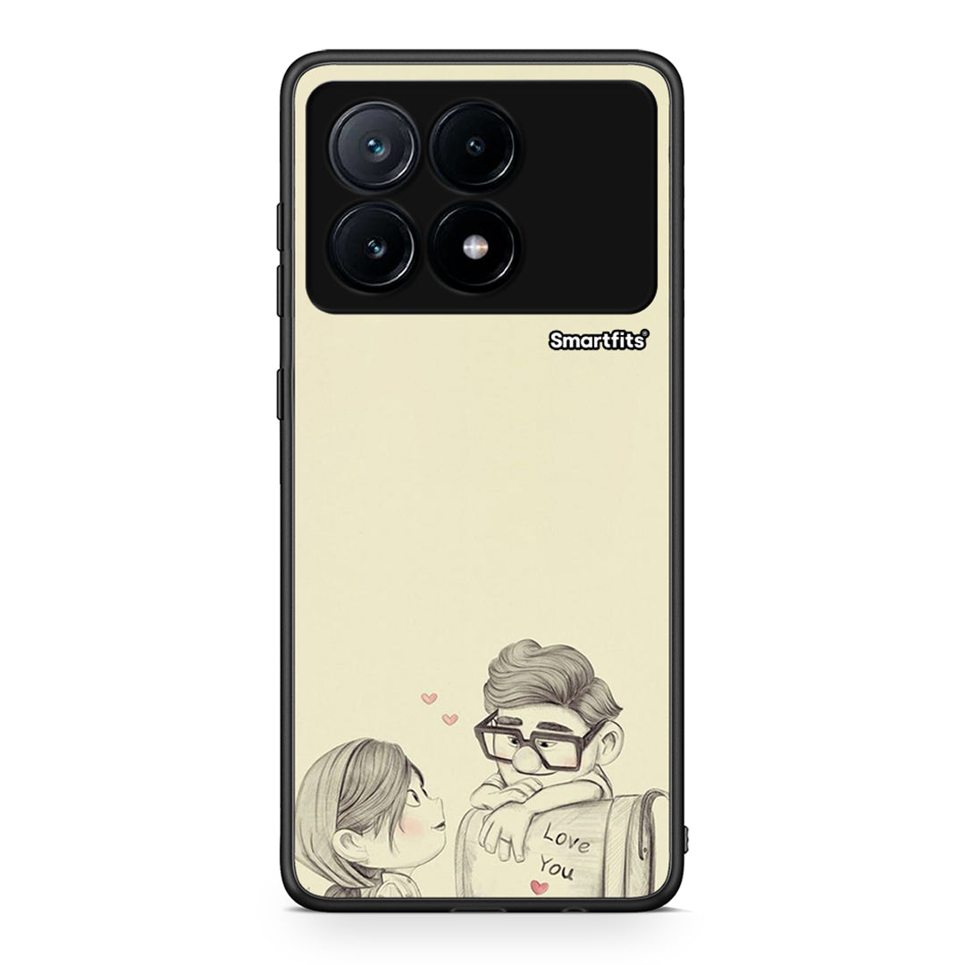 Xiaomi Poco X6 Pro 5G Carl And Ellie θήκη από τη Smartfits με σχέδιο στο πίσω μέρος και μαύρο περίβλημα | Smartphone case with colorful back and black bezels by Smartfits