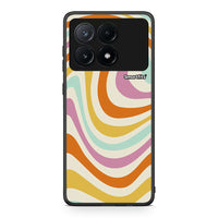 Thumbnail for Xiaomi Poco X6 Pro 5G Colourful Waves θήκη από τη Smartfits με σχέδιο στο πίσω μέρος και μαύρο περίβλημα | Smartphone case with colorful back and black bezels by Smartfits