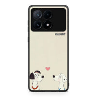 Thumbnail for Xiaomi Poco X6 Pro 5G Dalmatians Love θήκη από τη Smartfits με σχέδιο στο πίσω μέρος και μαύρο περίβλημα | Smartphone case with colorful back and black bezels by Smartfits