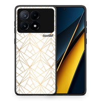 Thumbnail for Θήκη Xiaomi Poco X6 Pro 5G Luxury White Geometric από τη Smartfits με σχέδιο στο πίσω μέρος και μαύρο περίβλημα | Xiaomi Poco X6 Pro 5G Luxury White Geometric case with colorful back and black bezels
