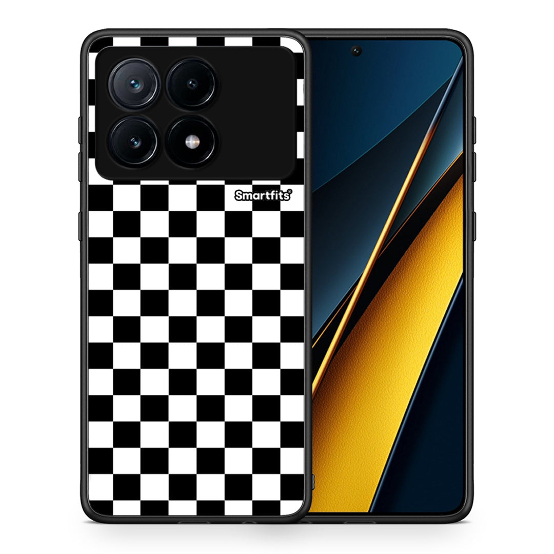 Θήκη Xiaomi Poco X6 Pro 5G Squares Geometric από τη Smartfits με σχέδιο στο πίσω μέρος και μαύρο περίβλημα | Xiaomi Poco X6 Pro 5G Squares Geometric case with colorful back and black bezels