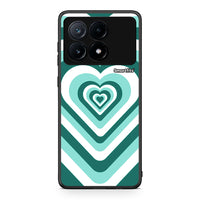 Thumbnail for Xiaomi Poco X6 Pro 5G Green Hearts θήκη από τη Smartfits με σχέδιο στο πίσω μέρος και μαύρο περίβλημα | Smartphone case with colorful back and black bezels by Smartfits