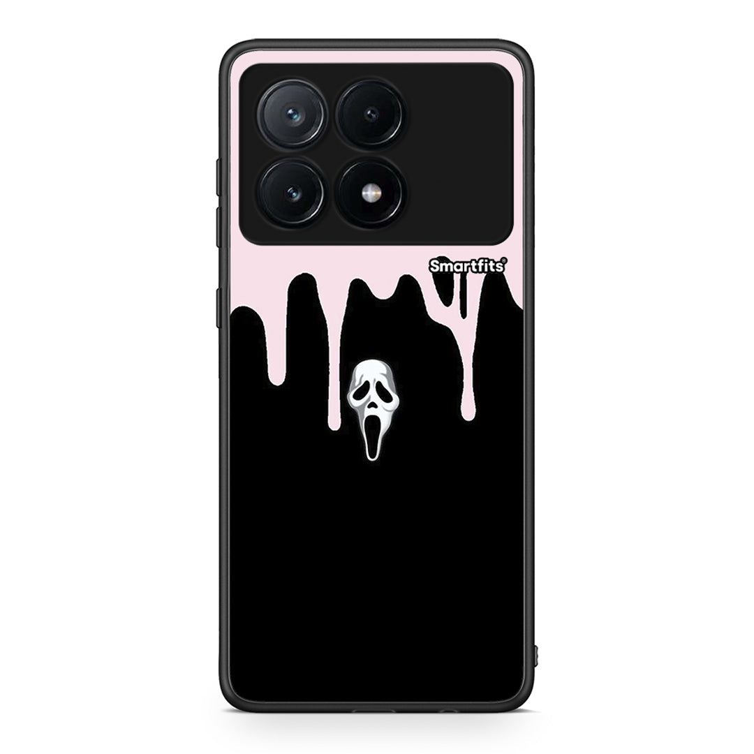 Xiaomi Poco X6 Pro 5G Melting Halloween Mask Θήκη από τη Smartfits με σχέδιο στο πίσω μέρος και μαύρο περίβλημα | Smartphone case with colorful back and black bezels by Smartfits