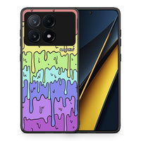 Thumbnail for Θήκη Xiaomi Poco X6 Pro 5G Melting Rainbow από τη Smartfits με σχέδιο στο πίσω μέρος και μαύρο περίβλημα | Xiaomi Poco X6 Pro 5G Melting Rainbow case with colorful back and black bezels