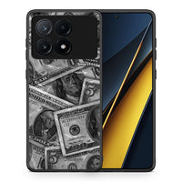 Thumbnail for Θήκη Xiaomi Poco X6 Pro 5G Money Dollars από τη Smartfits με σχέδιο στο πίσω μέρος και μαύρο περίβλημα | Xiaomi Poco X6 Pro 5G Money Dollars case with colorful back and black bezels