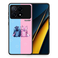 Thumbnail for Θήκη Xiaomi Poco X6 Pro 5G Stitch And Angel από τη Smartfits με σχέδιο στο πίσω μέρος και μαύρο περίβλημα | Xiaomi Poco X6 Pro 5G Stitch And Angel case with colorful back and black bezels