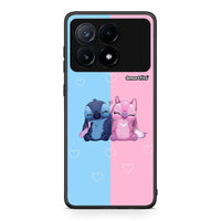 Thumbnail for Xiaomi Poco X6 Pro 5G Stitch And Angel θήκη από τη Smartfits με σχέδιο στο πίσω μέρος και μαύρο περίβλημα | Smartphone case with colorful back and black bezels by Smartfits
