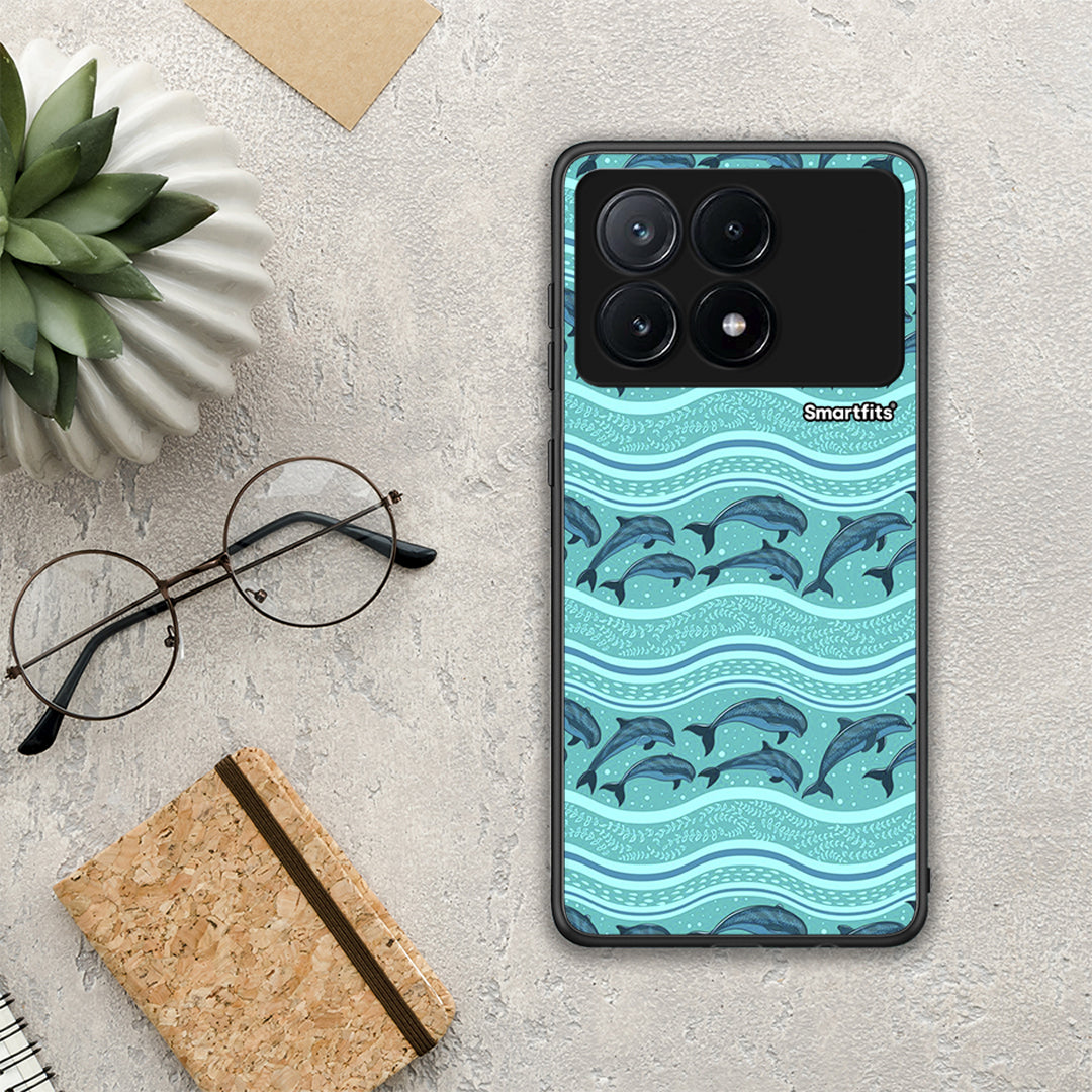 Swimming Dolphins - Xiaomi Poco X6 Pro 5G θήκη