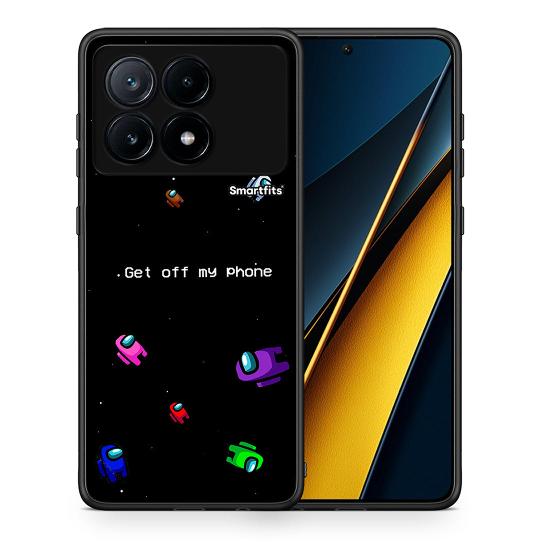 Θήκη Xiaomi Poco X6 Pro 5G AFK Text από τη Smartfits με σχέδιο στο πίσω μέρος και μαύρο περίβλημα | Xiaomi Poco X6 Pro 5G AFK Text case with colorful back and black bezels