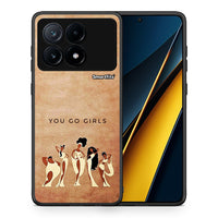 Thumbnail for Θήκη Xiaomi Poco X6 Pro 5G You Go Girl από τη Smartfits με σχέδιο στο πίσω μέρος και μαύρο περίβλημα | Xiaomi Poco X6 Pro 5G You Go Girl case with colorful back and black bezels