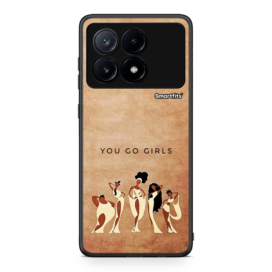 Xiaomi Poco X6 Pro 5G You Go Girl θήκη από τη Smartfits με σχέδιο στο πίσω μέρος και μαύρο περίβλημα | Smartphone case with colorful back and black bezels by Smartfits