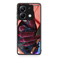 Thumbnail for Xiaomi Poco X6 Spider Hand Θήκη από τη Smartfits με σχέδιο στο πίσω μέρος και μαύρο περίβλημα | Smartphone case with colorful back and black bezels by Smartfits