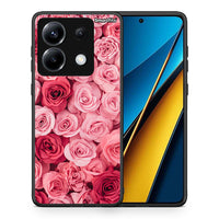 Thumbnail for Θήκη Xiaomi Poco X6 RoseGarden Valentine από τη Smartfits με σχέδιο στο πίσω μέρος και μαύρο περίβλημα | Xiaomi Poco X6 RoseGarden Valentine case with colorful back and black bezels