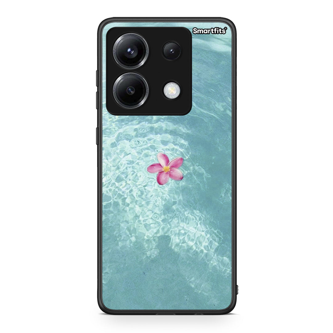 Xiaomi Poco X6 Water Flower Θήκη από τη Smartfits με σχέδιο στο πίσω μέρος και μαύρο περίβλημα | Smartphone case with colorful back and black bezels by Smartfits