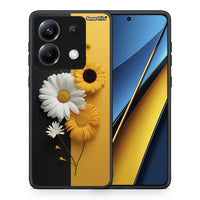 Thumbnail for Θήκη Xiaomi Poco X6 Yellow Daisies από τη Smartfits με σχέδιο στο πίσω μέρος και μαύρο περίβλημα | Xiaomi Poco X6 Yellow Daisies case with colorful back and black bezels