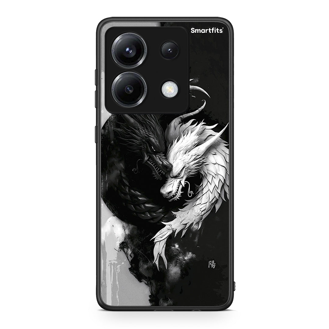 Xiaomi Poco X6 Yin Yang Θήκη από τη Smartfits με σχέδιο στο πίσω μέρος και μαύρο περίβλημα | Smartphone case with colorful back and black bezels by Smartfits