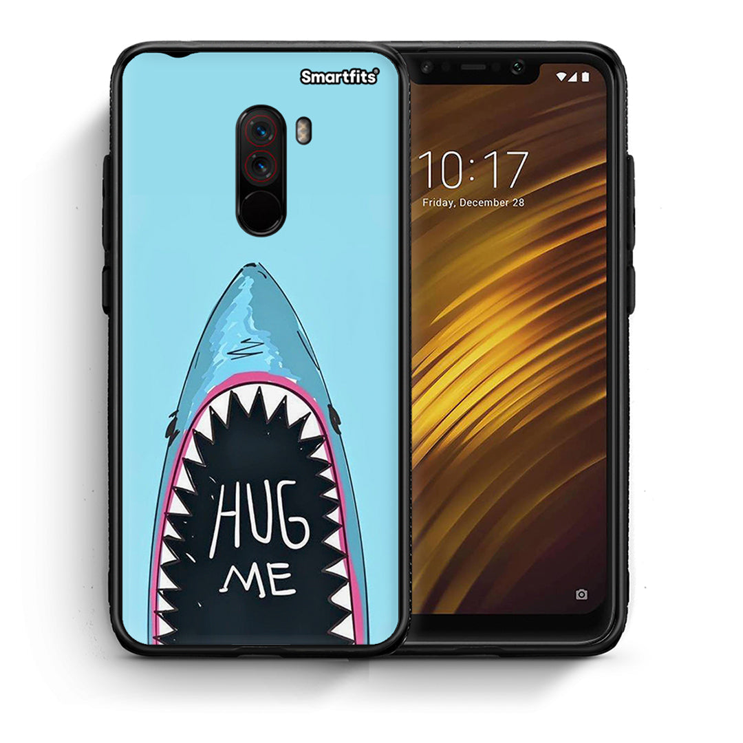 Θήκη Xiaomi Pocophone F1 Hug Me από τη Smartfits με σχέδιο στο πίσω μέρος και μαύρο περίβλημα | Xiaomi Pocophone F1 Hug Me case with colorful back and black bezels