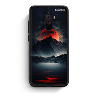 Thumbnail for Xiaomi Pocophone F1 Red Full Moon θήκη από τη Smartfits με σχέδιο στο πίσω μέρος και μαύρο περίβλημα | Smartphone case with colorful back and black bezels by Smartfits