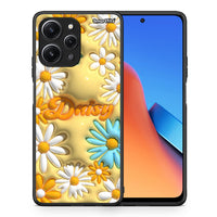 Thumbnail for Θήκη Xiaomi Redmi 12 4G Bubble Daisies από τη Smartfits με σχέδιο στο πίσω μέρος και μαύρο περίβλημα | Xiaomi Redmi 12 4G Bubble Daisies case with colorful back and black bezels