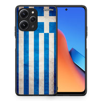 Thumbnail for Θήκη Xiaomi Redmi 12 4G Greek Flag από τη Smartfits με σχέδιο στο πίσω μέρος και μαύρο περίβλημα | Xiaomi Redmi 12 4G Greek Flag case with colorful back and black bezels