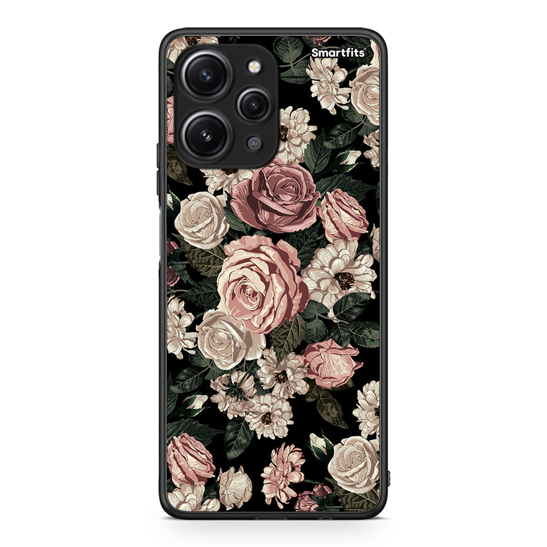 4 - Xiaomi Redmi 12 4G Wild Roses Flower case, cover, bumper