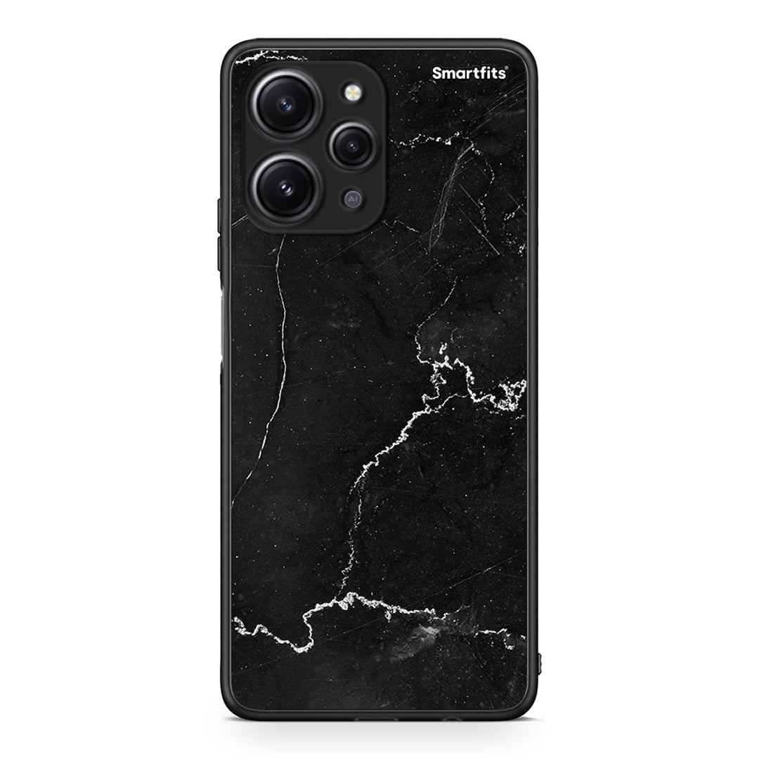 Xiaomi Redmi 12 4G Marble Black θήκη από τη Smartfits με σχέδιο στο πίσω μέρος και μαύρο περίβλημα | Smartphone case with colorful back and black bezels by Smartfits