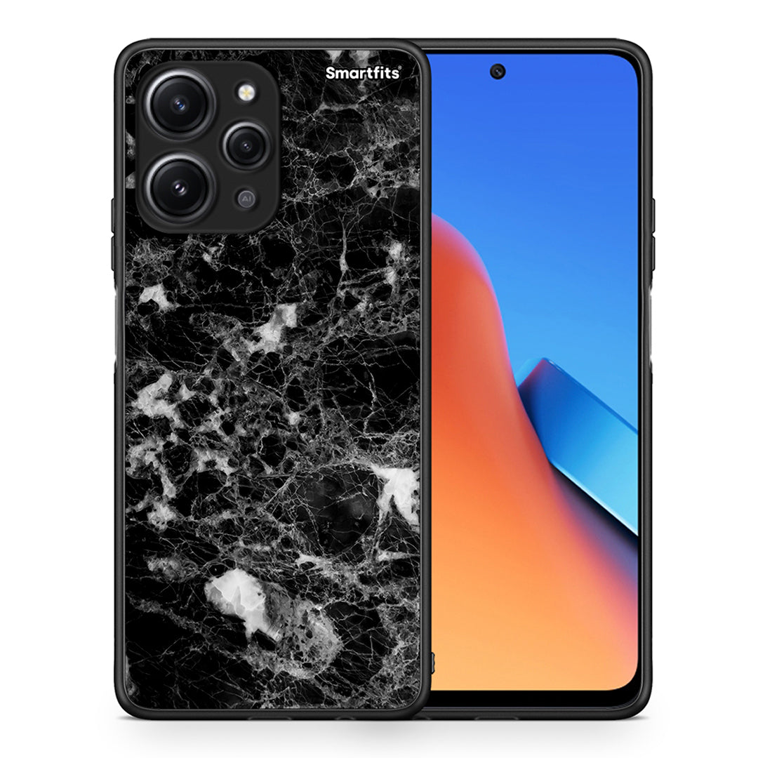 Θήκη Xiaomi Redmi 12 4G Male Marble από τη Smartfits με σχέδιο στο πίσω μέρος και μαύρο περίβλημα | Xiaomi Redmi 12 4G Male Marble case with colorful back and black bezels