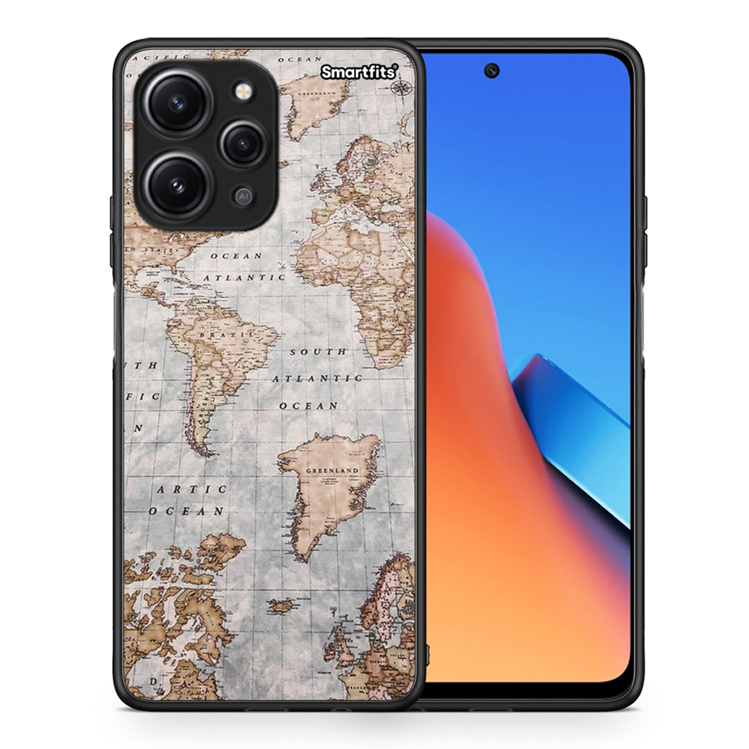 World Map - Xiaomi Redmi 12 4G θήκη