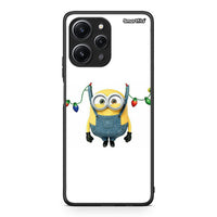 Thumbnail for Xiaomi Redmi 12 4G Xmas Minion Lights θήκη από τη Smartfits με σχέδιο στο πίσω μέρος και μαύρο περίβλημα | Smartphone case with colorful back and black bezels by Smartfits