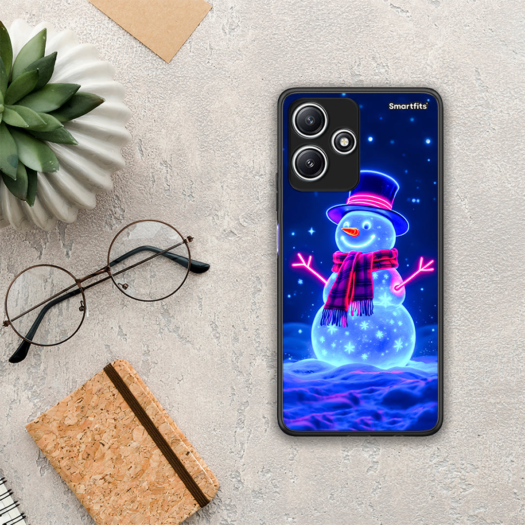 Christmas Neon Snowman - Xiaomi Redmi 12 5G θήκη