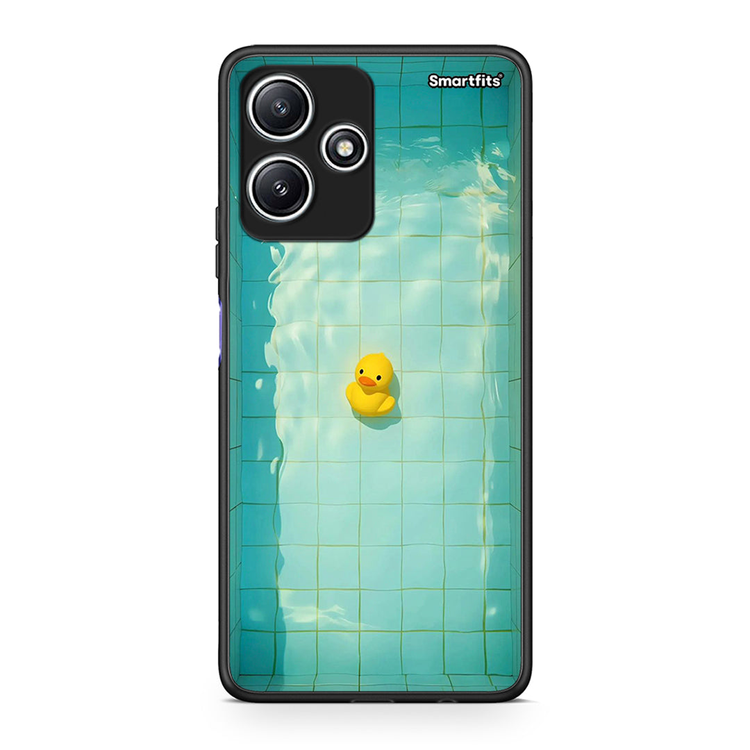 Xiaomi Redmi 12 5G Yellow Duck θήκη από τη Smartfits με σχέδιο στο πίσω μέρος και μαύρο περίβλημα | Smartphone case with colorful back and black bezels by Smartfits