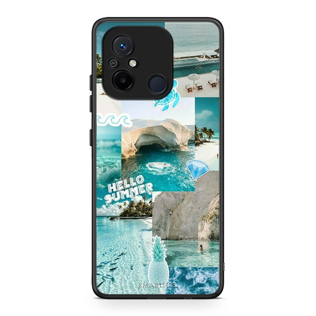 Θήκη Xiaomi Poco C55 Aesthetic Summer από τη Smartfits με σχέδιο στο πίσω μέρος και μαύρο περίβλημα | Xiaomi Poco C55 Aesthetic Summer Case with Colorful Back and Black Bezels