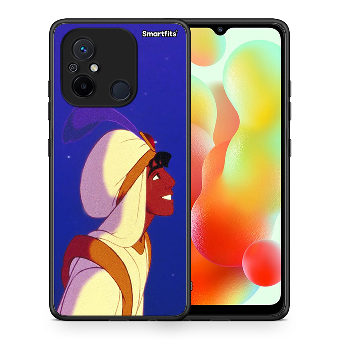 Θήκη Xiaomi Poco C55 Alladin And Jasmine Love 1 από τη Smartfits με σχέδιο στο πίσω μέρος και μαύρο περίβλημα | Xiaomi Poco C55 Alladin And Jasmine Love 1 Case with Colorful Back and Black Bezels