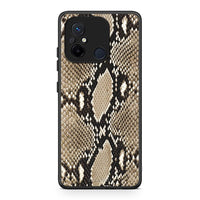 Thumbnail for Θήκη Xiaomi Poco C55 Animal Fashion Snake από τη Smartfits με σχέδιο στο πίσω μέρος και μαύρο περίβλημα | Xiaomi Poco C55 Animal Fashion Snake Case with Colorful Back and Black Bezels