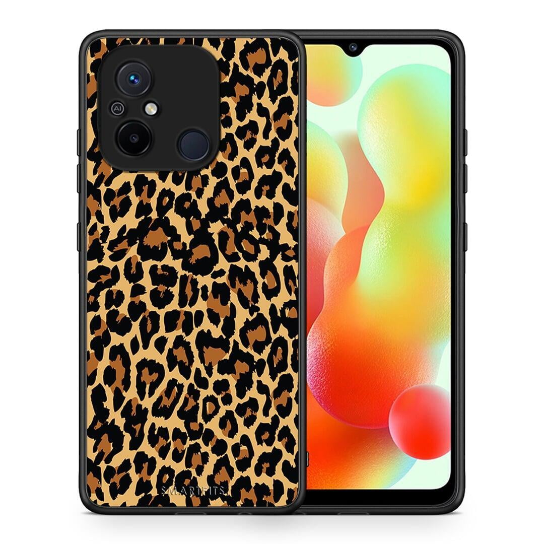 Θήκη Xiaomi Poco C55 Animal Leopard από τη Smartfits με σχέδιο στο πίσω μέρος και μαύρο περίβλημα | Xiaomi Poco C55 Animal Leopard Case with Colorful Back and Black Bezels