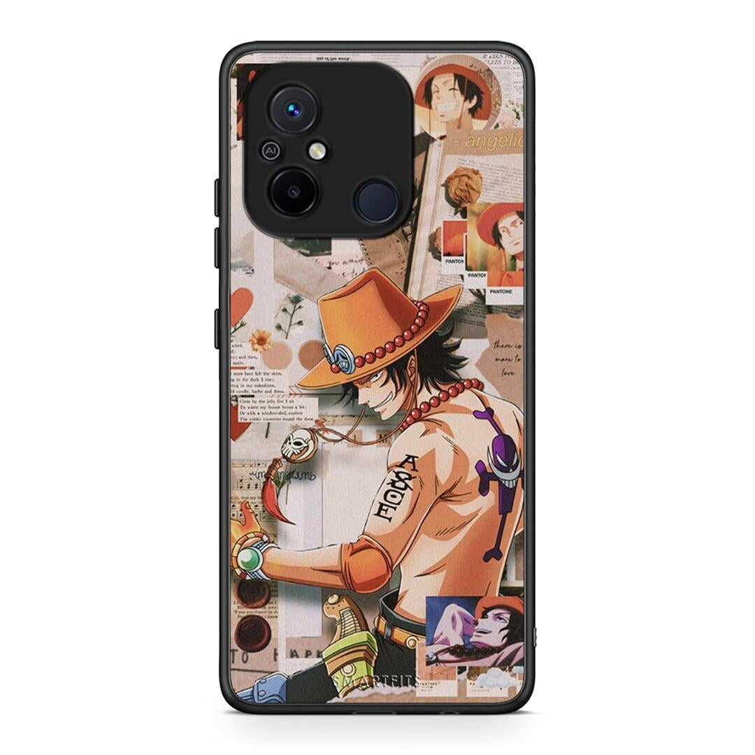 Θήκη Xiaomi Poco C55 Anime Collage από τη Smartfits με σχέδιο στο πίσω μέρος και μαύρο περίβλημα | Xiaomi Poco C55 Anime Collage Case with Colorful Back and Black Bezels