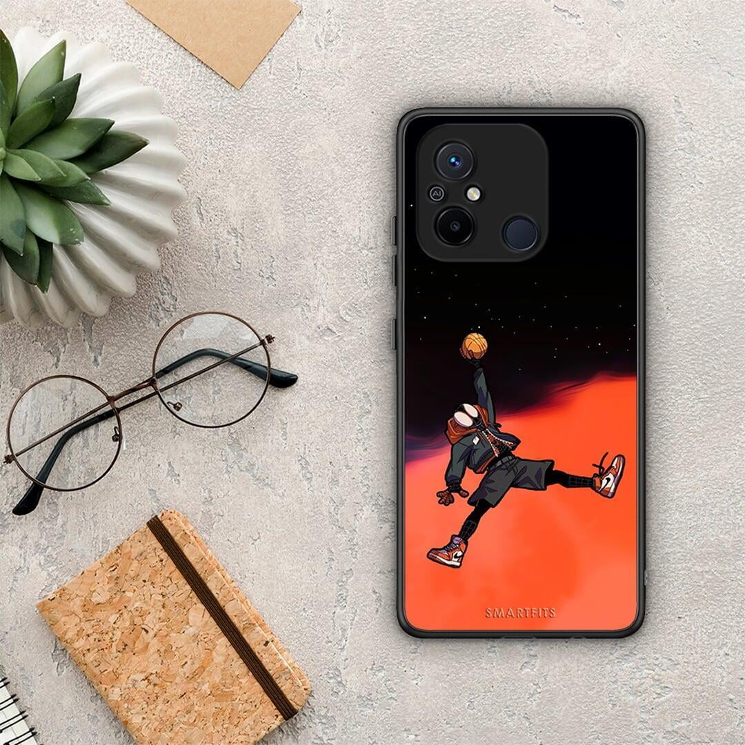 Θήκη Xiaomi Poco C55 Basketball Hero από τη Smartfits με σχέδιο στο πίσω μέρος και μαύρο περίβλημα | Xiaomi Poco C55 Basketball Hero Case with Colorful Back and Black Bezels