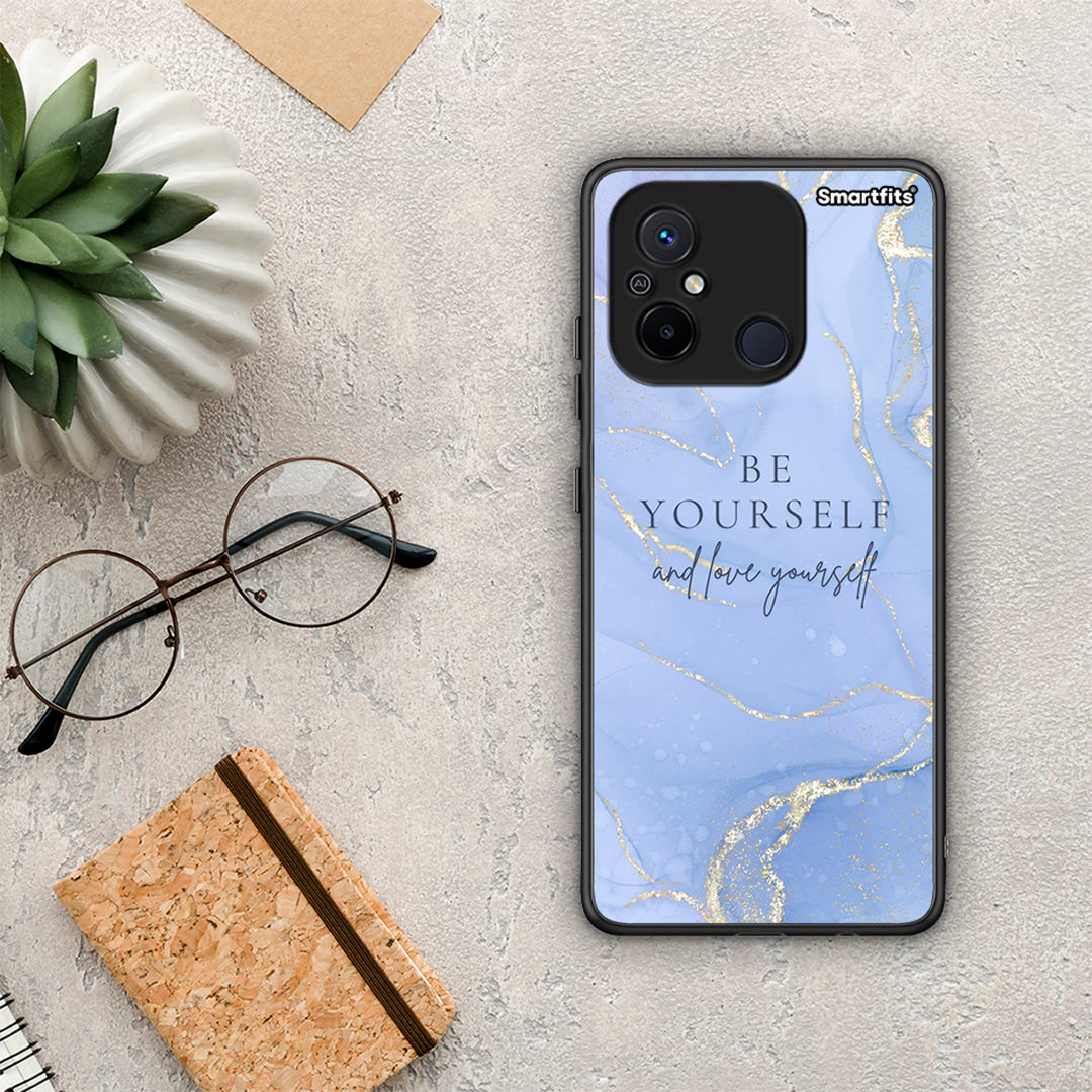 Θήκη Xiaomi Poco C55 Be Yourself από τη Smartfits με σχέδιο στο πίσω μέρος και μαύρο περίβλημα | Xiaomi Poco C55 Be Yourself Case with Colorful Back and Black Bezels