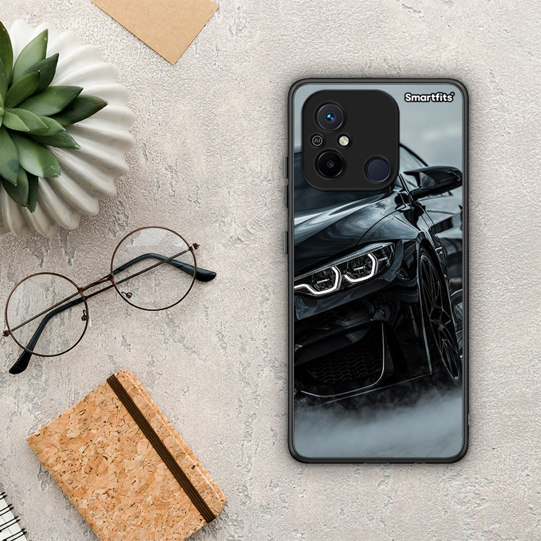 Θήκη Xiaomi Poco C55 Black BMW από τη Smartfits με σχέδιο στο πίσω μέρος και μαύρο περίβλημα | Xiaomi Poco C55 Black BMW Case with Colorful Back and Black Bezels