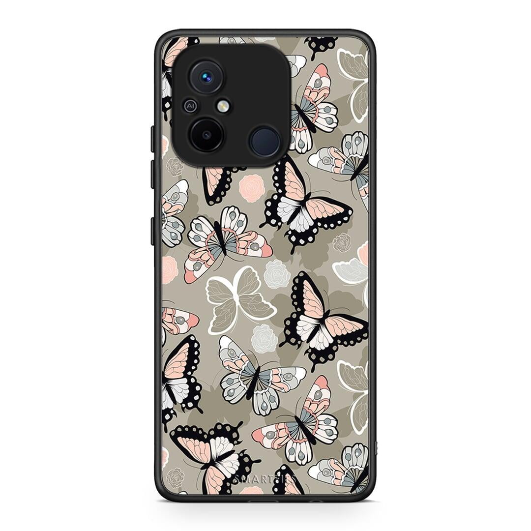 Θήκη Xiaomi Poco C55 Boho Butterflies από τη Smartfits με σχέδιο στο πίσω μέρος και μαύρο περίβλημα | Xiaomi Poco C55 Boho Butterflies Case with Colorful Back and Black Bezels